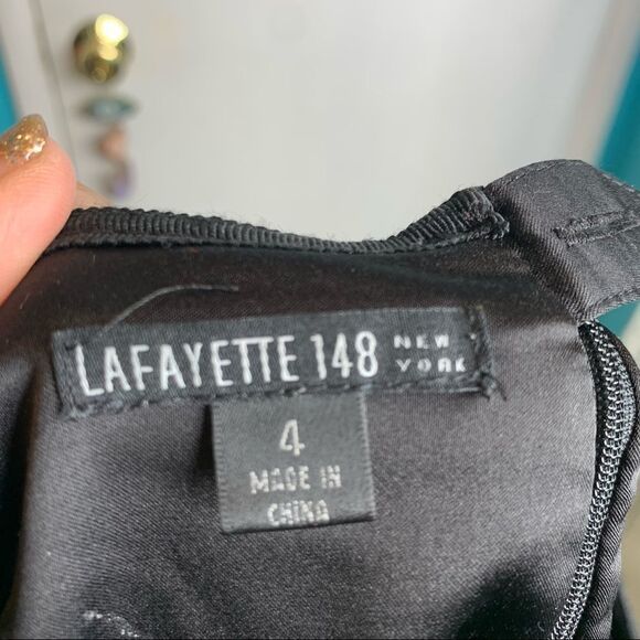 Lafayette 48 office wear pencil skirt stitched up on sides amazingly soft lined - Picture 5 of 6